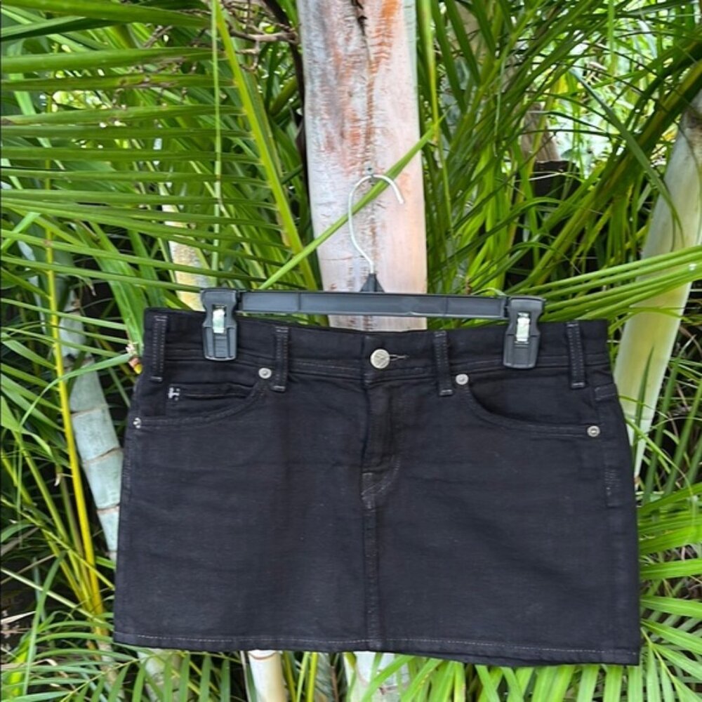 CITIZENS OF HUMANITY Black Denim Skirt size 28